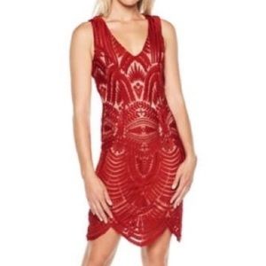 NWT Bardot Embroidered Mesh Sheath Dress Sz 6